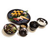 3 kinds of sushi & California roll