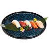 5 kinds of sushi & cold udon